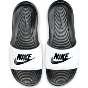 Nike Victori One Slide Mens Size 12 Black‎ White Slides Sandals